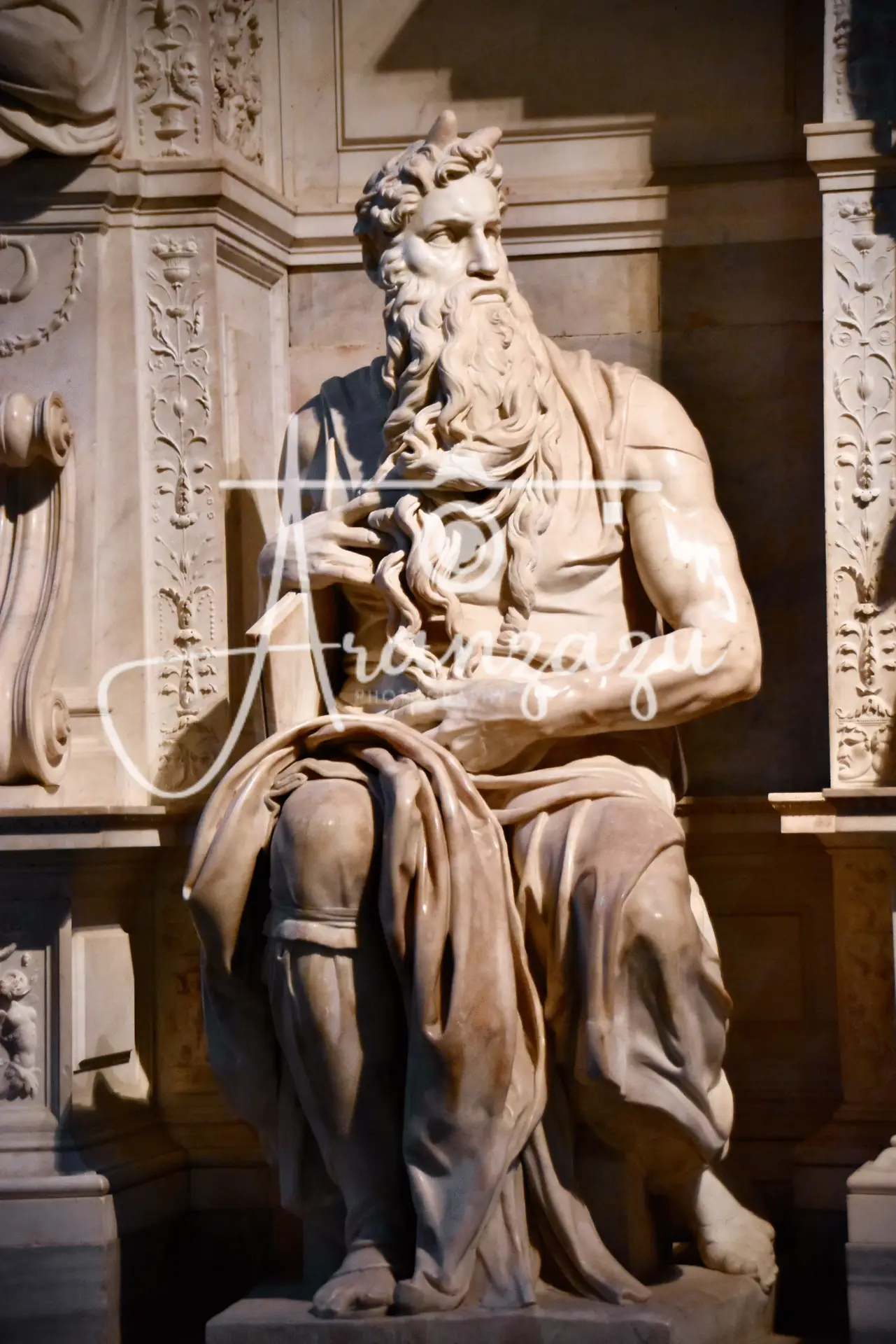 Moses of Michelangelo, San Pietro in Vincoli, Rome, Italy